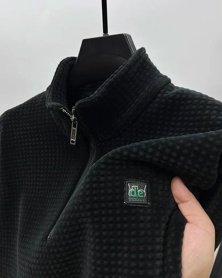 Variant image for Pull pour Homme Moderne en Fleece avec Demi-Zipper-17