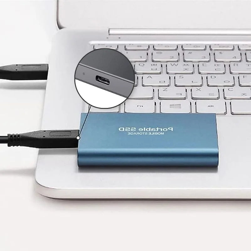 SSD externe portable en aluminium de 1 To à 30 To, résistant aux chocs et à l'eau 6