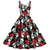 Robe Femme A-Line Gothique 100% Polyester 1