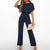 Variant image for Combinaison Femme Chic à Jambes Larges en Polyester-22