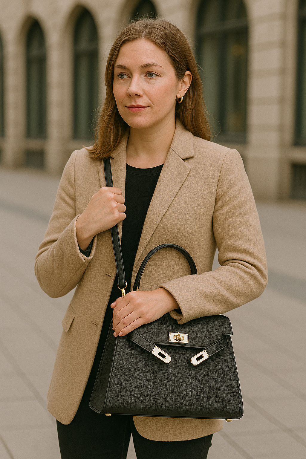 Sac À Main Femme Classique Structuré Métallique Texturé 1