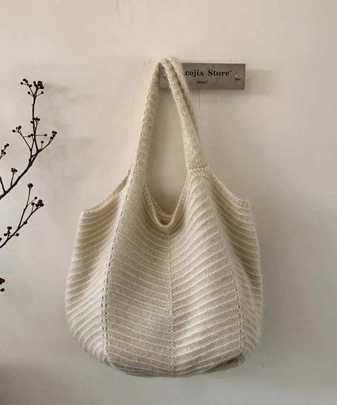Sac Bandoulière Femme Grande Capacité Style Tricoté 1