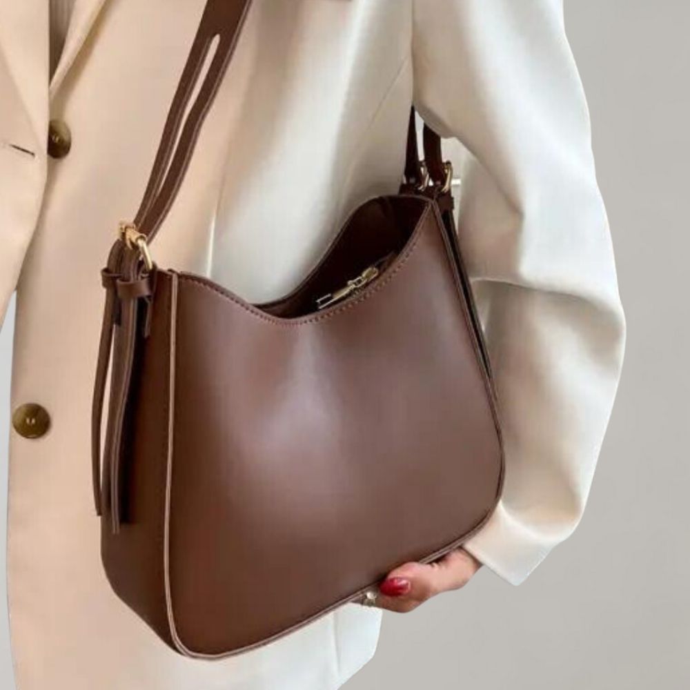 Sac Bandoulière Femme Minimaliste Élégant avec Intérieur Spacieux 0