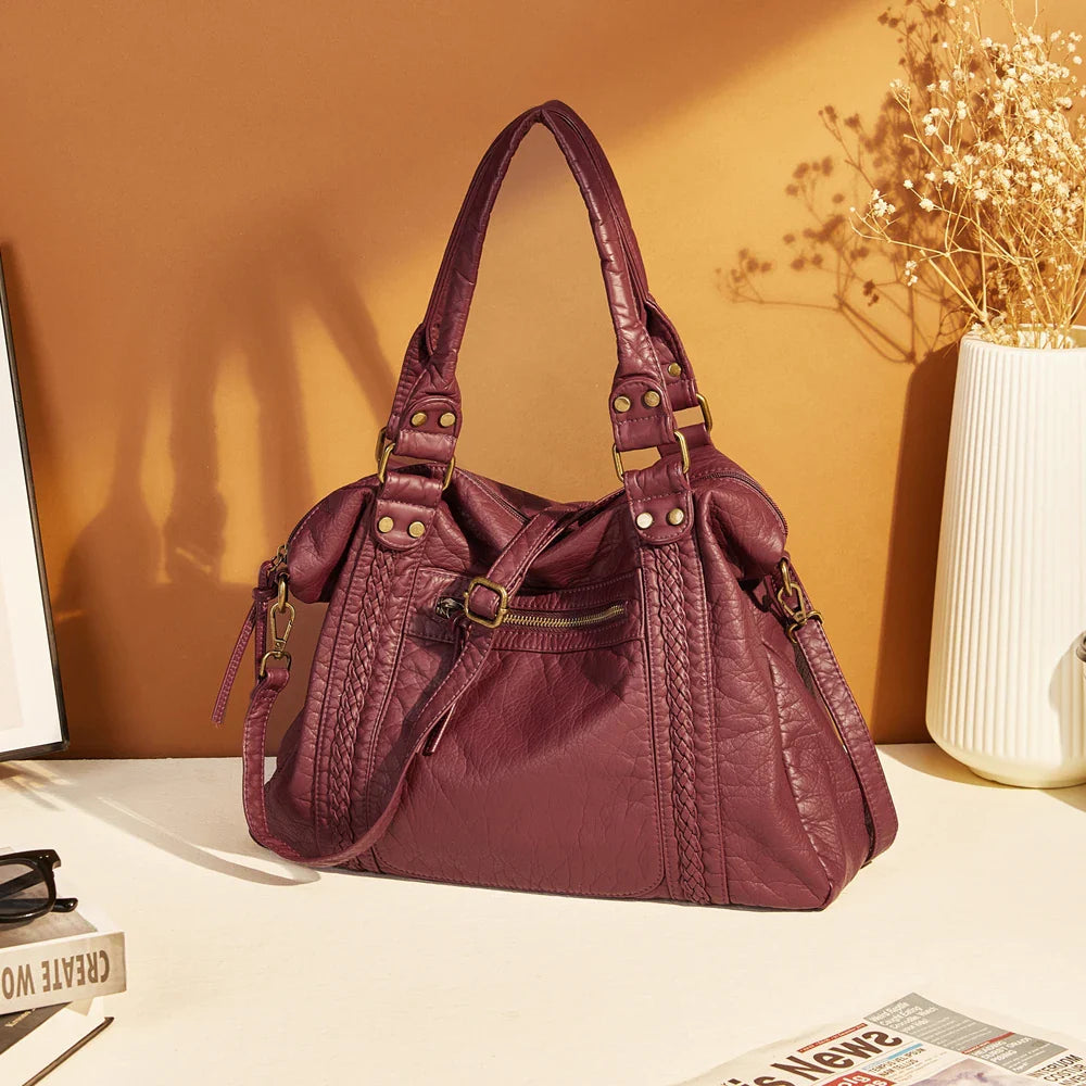 Sac à Dos Vintage Pratique pour Étudiants avec Poches Organisées 8