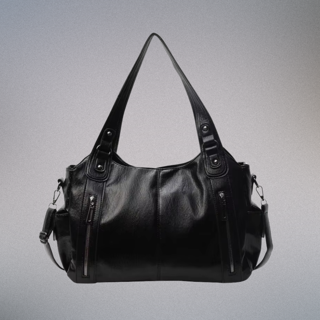 Sac à bandoulière pour femmes en cuir vegan avec accents métalliques 3