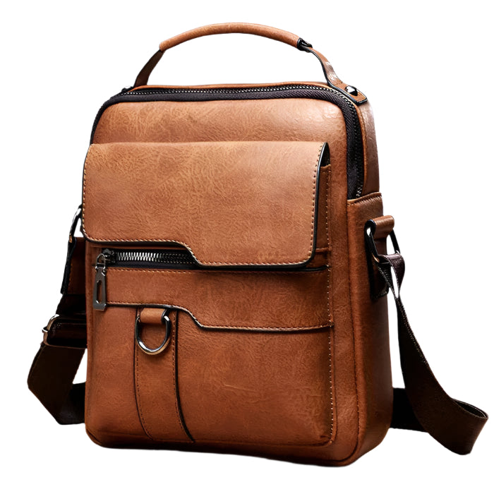 Sac à dos en cuir pour ordinateur portable, sac de travail, sac à bandoulière 0