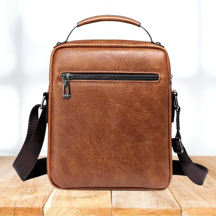 Sac à dos en cuir pour ordinateur portable, sac de travail, sac à bandoulière 2