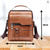 Sac à dos en cuir pour ordinateur portable, sac de travail, sac à bandoulière 8