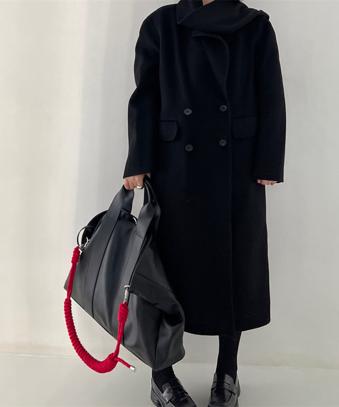 Sac à main en simili cuir noir pour femme, grande capacité 3
