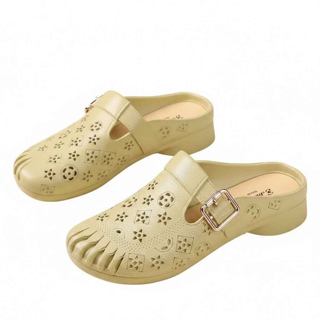 Sandales Femme Décontractées à Glissière Design Creux 0