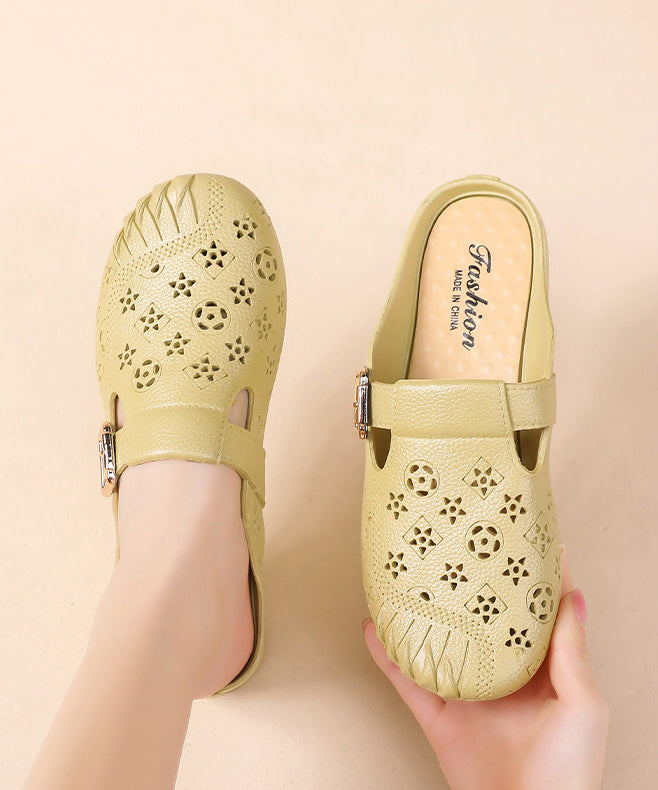 Sandales Femme Décontractées à Glissière Design Creux 3