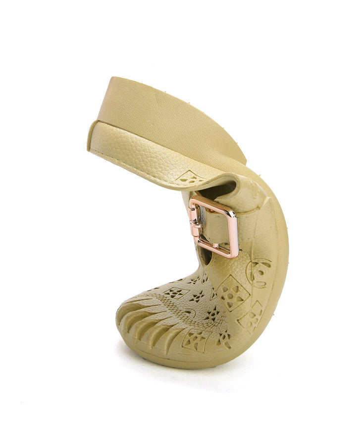 Sandales Femme Décontractées à Glissière Design Creux 4