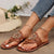 Sandales Femmes Plates Confortables Synthétique Design Unique 4