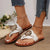 Sandales Femmes Plates Confortables Synthétique Design Unique 6