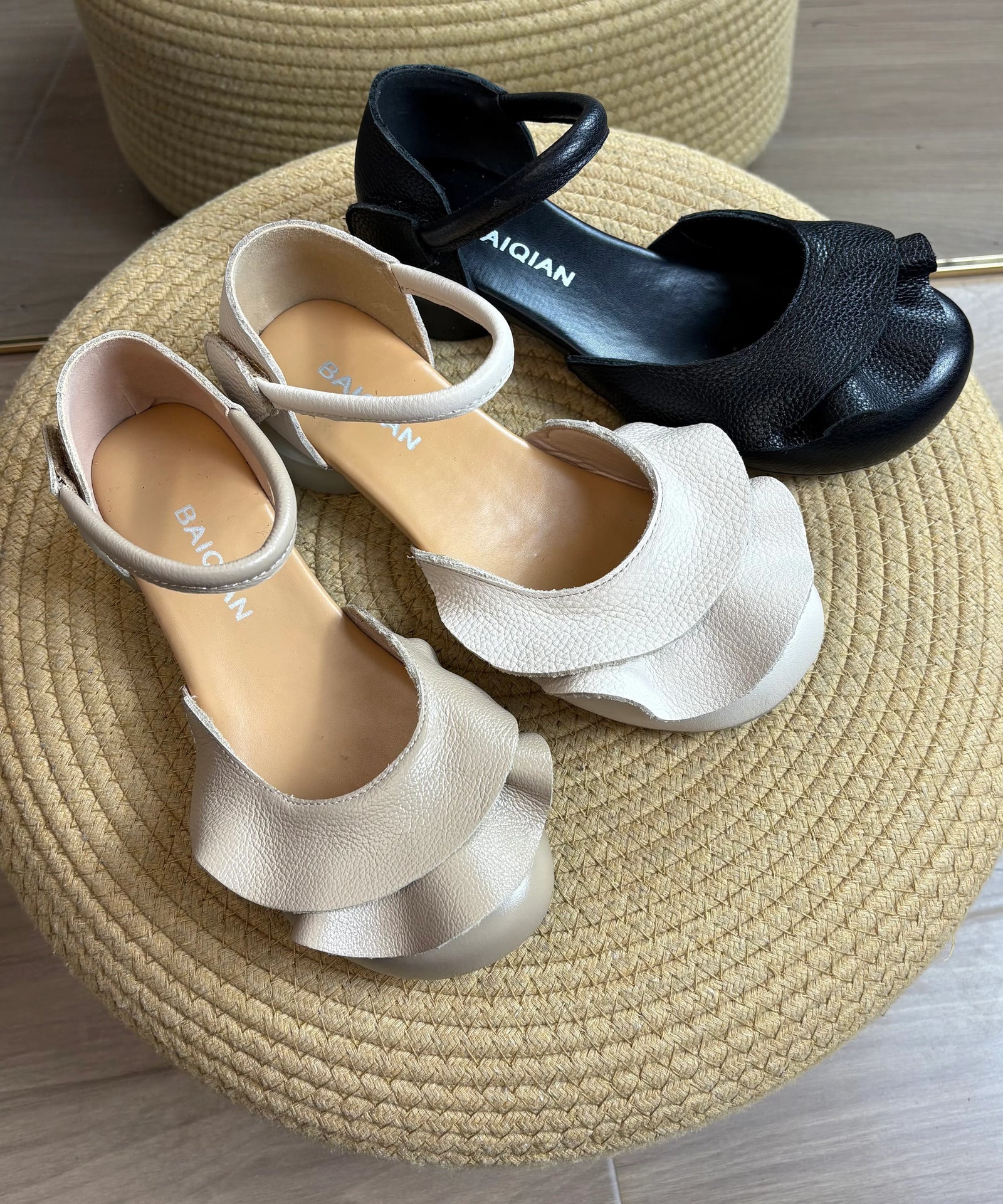 Sandales à Brides Épaisses pour Femme Style Compensé 1