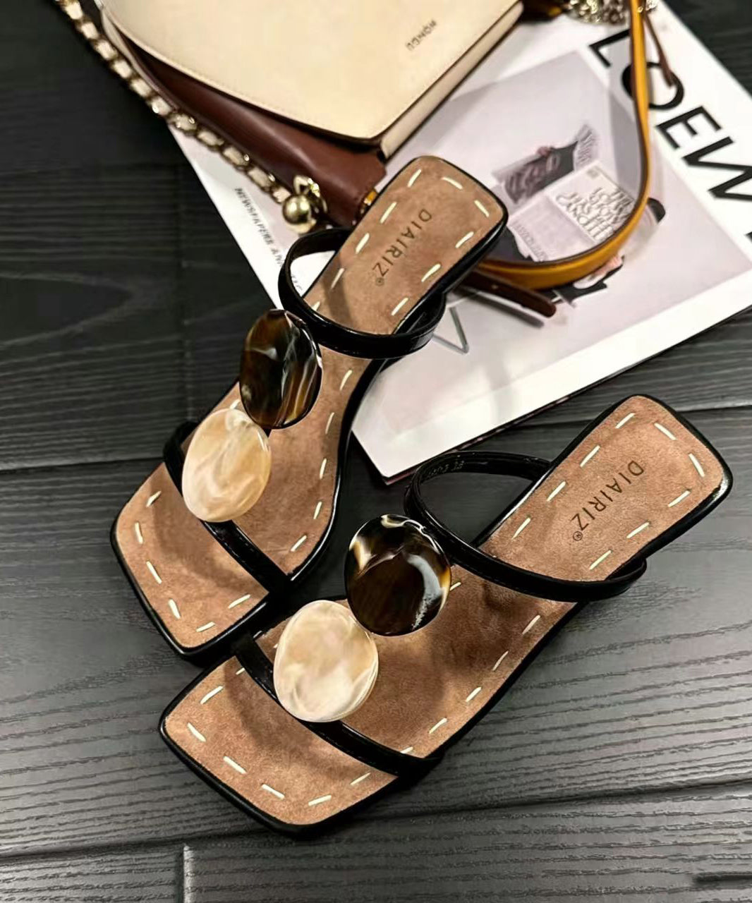 Sandales à Talons Hauts Ajustées Femme Chic 1