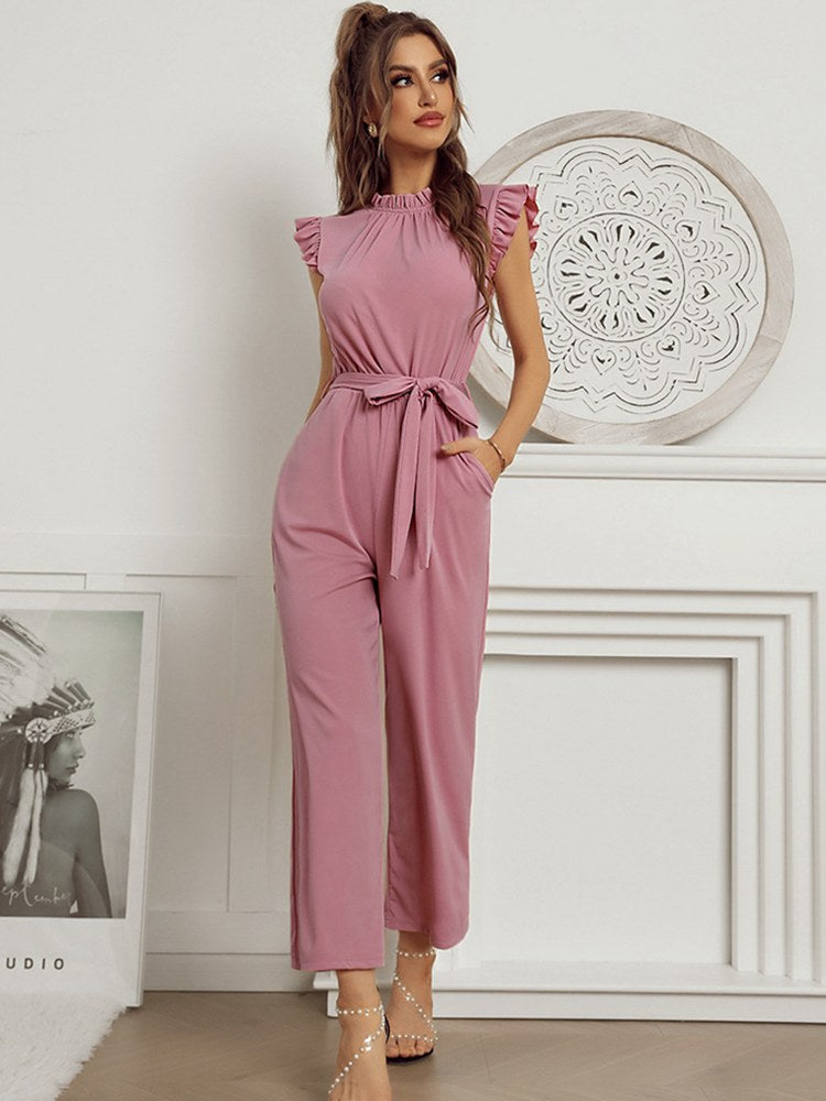 Combinaison Femme Chic Manches de Capuchon Polyester-4