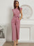 Combinaison Femme Chic Manches de Capuchon Polyester-4