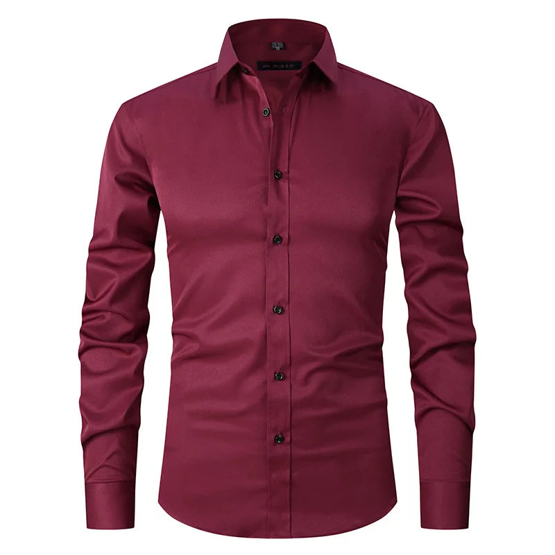 Chemise d'affaires ajustée pour hommes