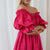 Robe Femme Mini Épaules Dénudées Élégante Polyester-1