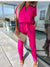 Combinaison Femme Chic Manches Courtes Décolleté en V 100% Polyester-2