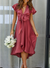 Robe Longue Femme Chic en Polyester Ajustement Fluide pour Été 3
