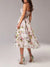 Robe Femme Asymétrique Imprimée 100% Polyester Chic-4