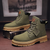Variant image for Bottes pour hommes en cuir PU avec design patchwork-22