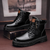 Variant image for Bottes pour hommes en cuir PU avec design patchwork-15