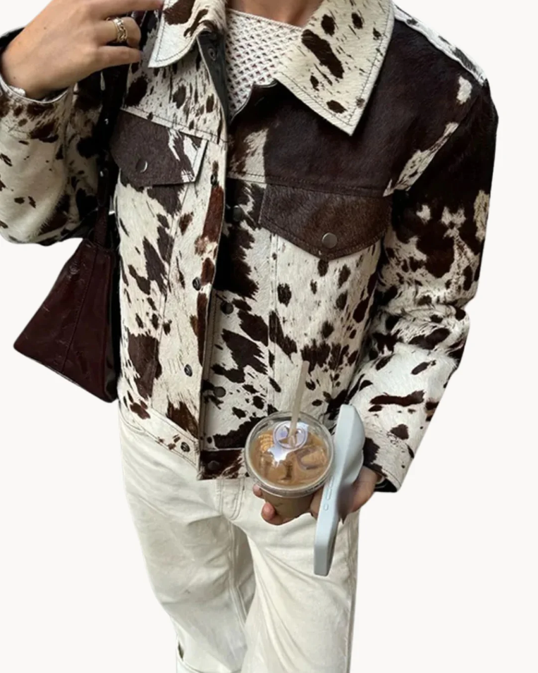 Veste Femme Élégante Polyvalente en Mélange de Polyester et Coton 5