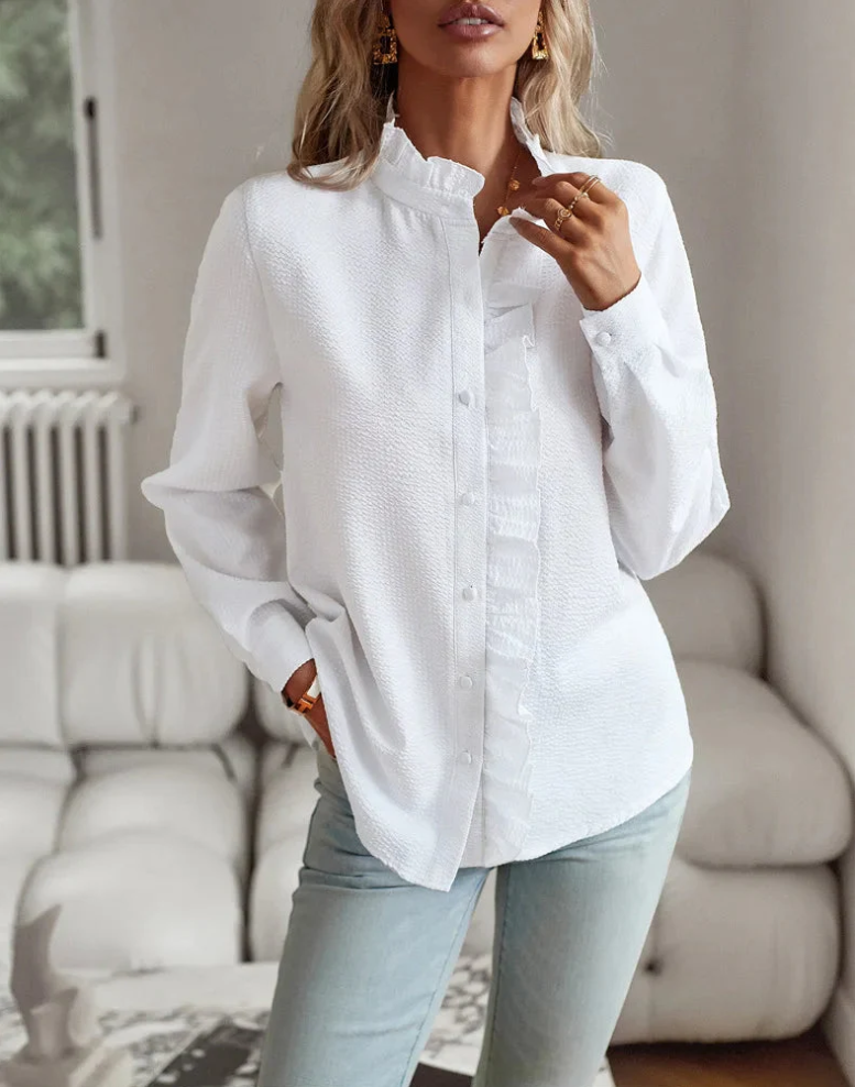 Chemisier Femme Chic Polyvalent 100% Polyester Élégant-5