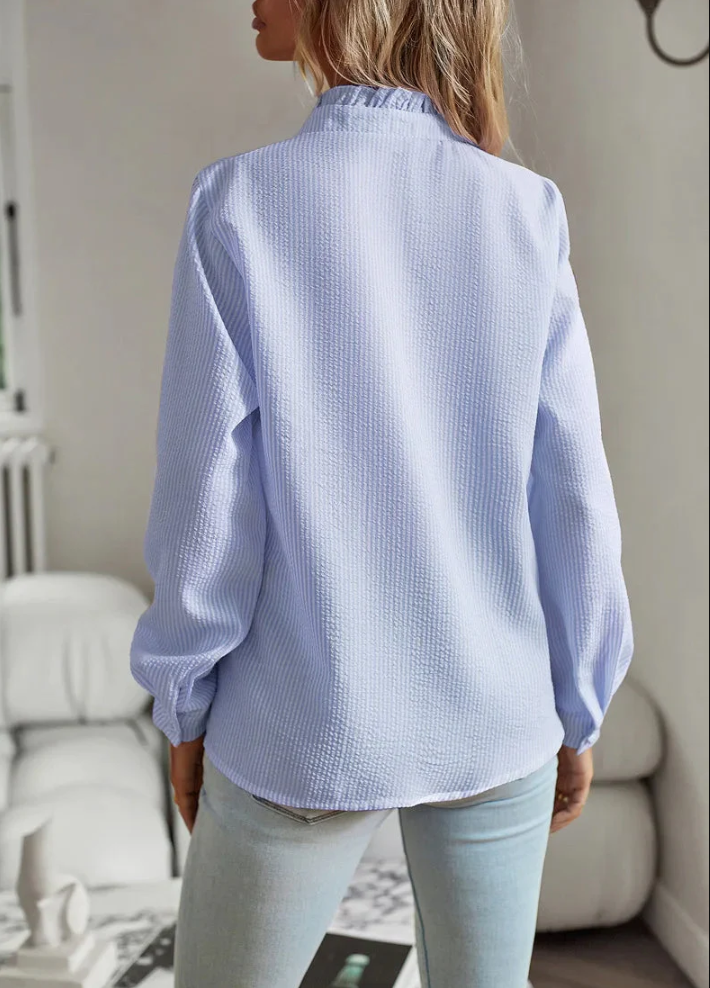 Chemisier Femme Chic Polyvalent 100% Polyester Élégant-3