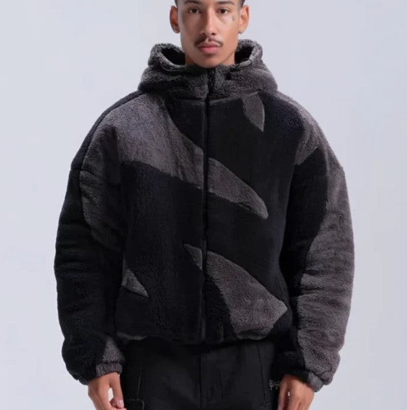 Variant image for Veste Homme En Laine D'Agneau Fermeture Éclair Confortable-4