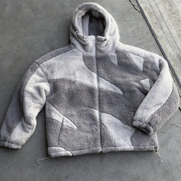 Variant image for Veste Homme En Laine D'Agneau Fermeture Éclair Confortable-12