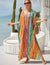 Variant image for Robe Longue Femme Bohème Imprimée Arc-en-Ciel 100% Polyester-41