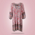 Robe Femme Mini Élégante Col en V Tissu Doux-3
