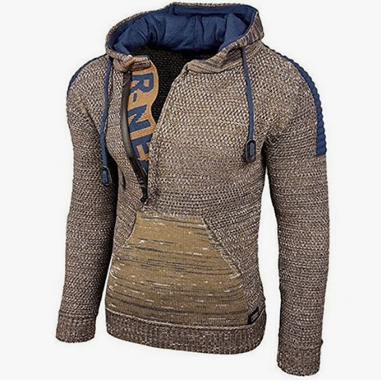 Variant image for Pull Homme Vintage en Laine pour Hiver, Style Rétro, Confort Optimal-1