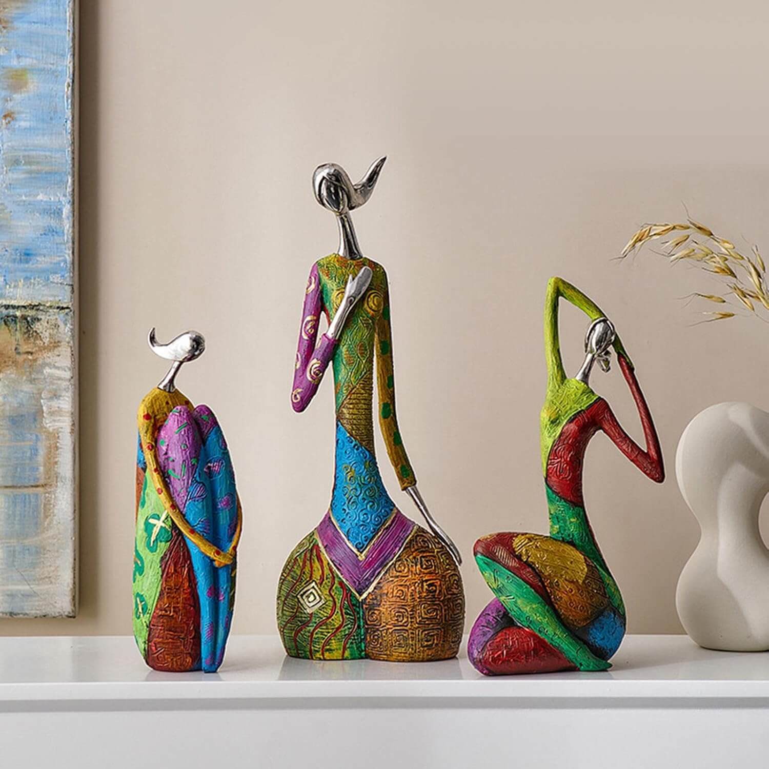 Sculpture Abstraite Artistique en Résine 0