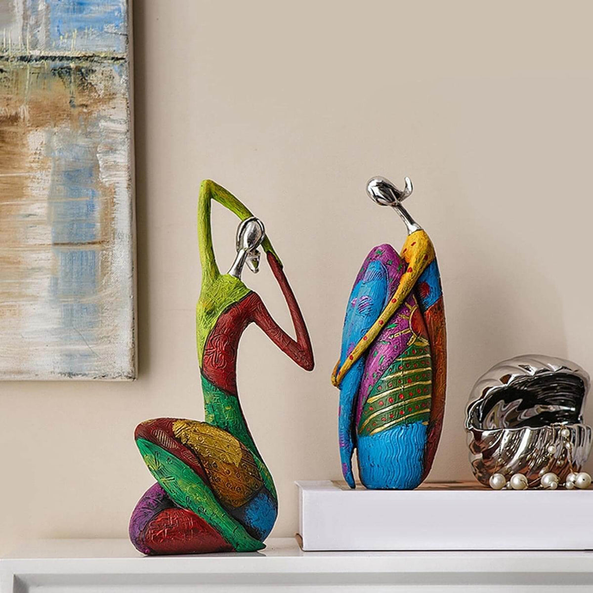 Sculpture Abstraite Artistique en Résine 2