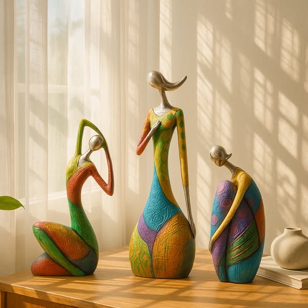 Sculpture Abstraite Artistique en Résine 4