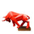 Sculpture Géométrique Bull Moderne en Matériaux Durables 0