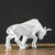 Sculpture Géométrique Bull Moderne en Matériaux Durables 2