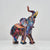 Sculpture d'Éléphant Abstrait en Résine Colorée 5