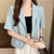 Blazer à manches courtes pour femmes