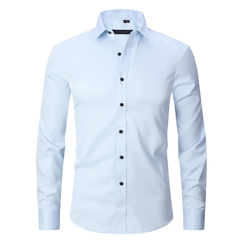 Chemise d'affaires ajustée pour hommes
