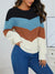 Pull Femme Rayé Décontracté en Mélange de Coton Doux 3