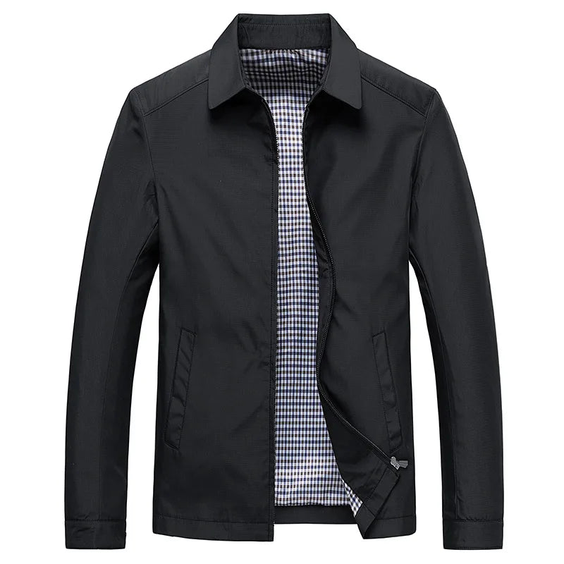 Veste Mince pour Hommes en Coton-Polyester 1