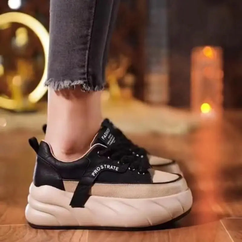 Baskets souples à semelle épaisse pour femmes