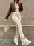 Combinaison Femme Chic Évasée Sans Bretelles en Polyester-1