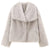 Veste Hiver Femme Douce en Peluche Polyester Tendance 1